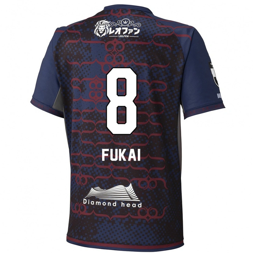 Danxen Kvinnor Kazuki Fukai #8 Blå Röd Bortatröja Matchtröjor 2025/26 Tröjor T-Tröja