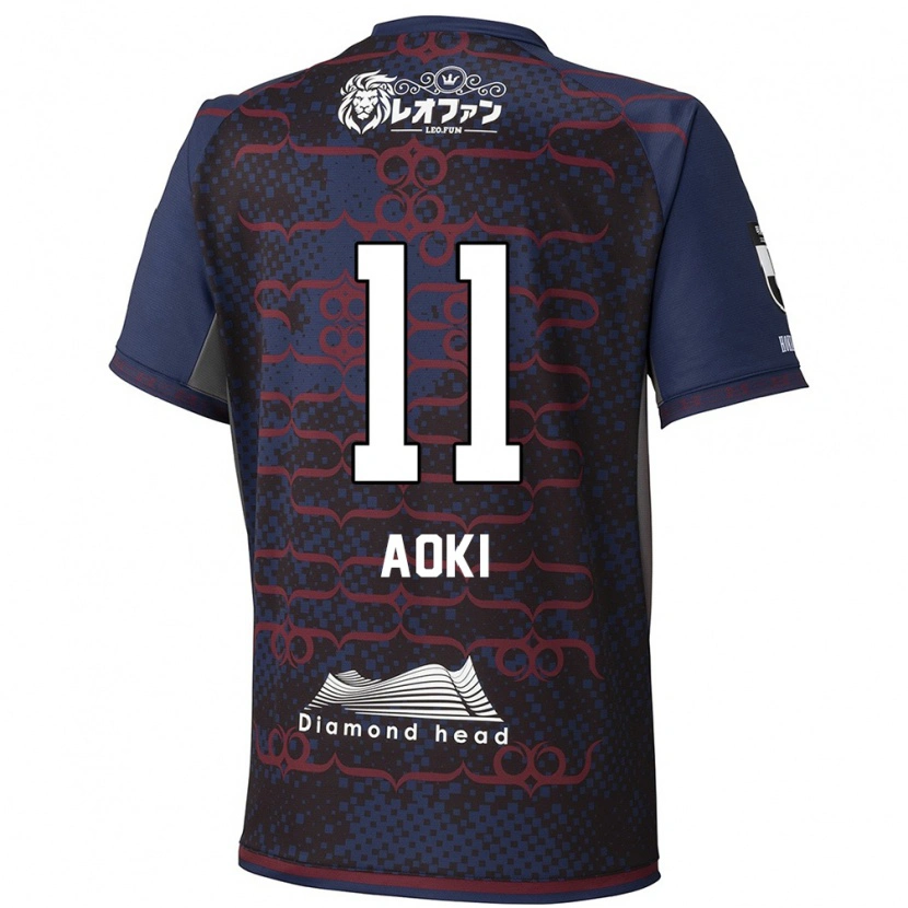 Danxen Kvinnor Ryota Aoki #11 Blå Röd Bortatröja Matchtröjor 2025/26 Tröjor T-Tröja