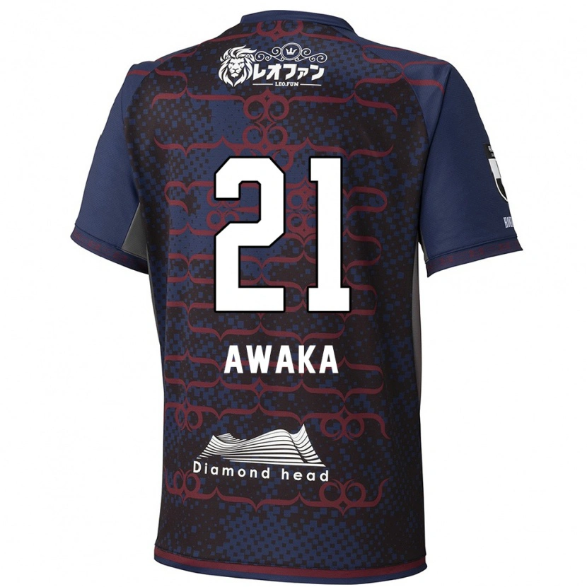 Danxen Kvinnor Shunta Awaka #21 Blå Röd Bortatröja Matchtröjor 2025/26 Tröjor T-Tröja