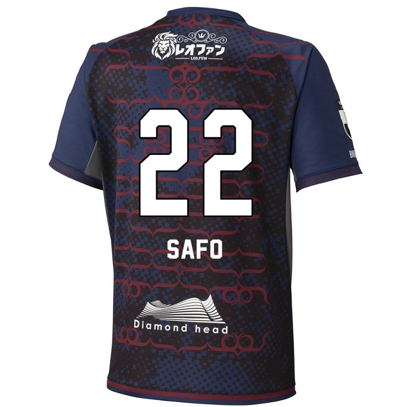 Danxen Kvinnor Kinglord Safo #22 Blå Röd Bortatröja Matchtröjor 2025/26 Tröjor T-Tröja