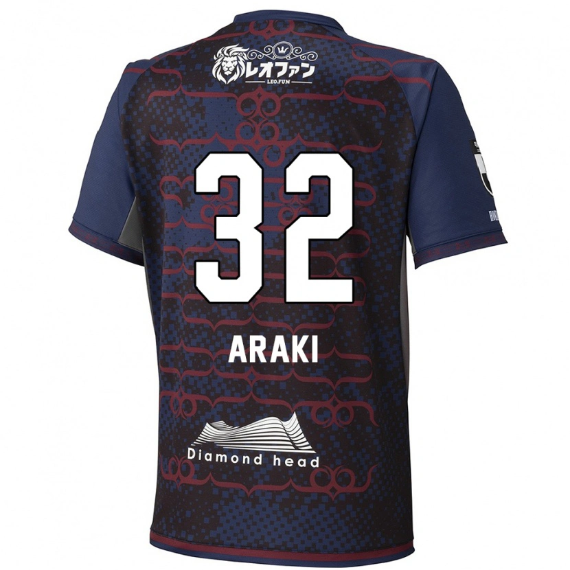 Danxen Kvinnor Kento Araki #32 Blå Röd Bortatröja Matchtröjor 2025/26 Tröjor T-Tröja