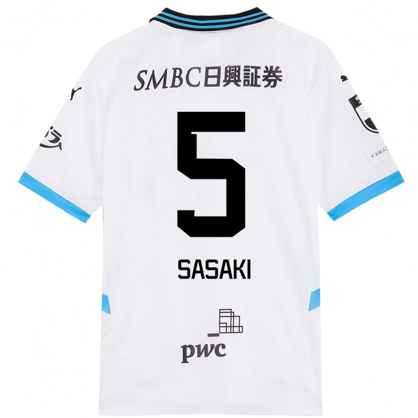 Danxen Kvinnor Asahi Sasaki #5 Vit Himmelsblå Bortatröja Matchtröjor 2025/26 Tröjor T-Tröja