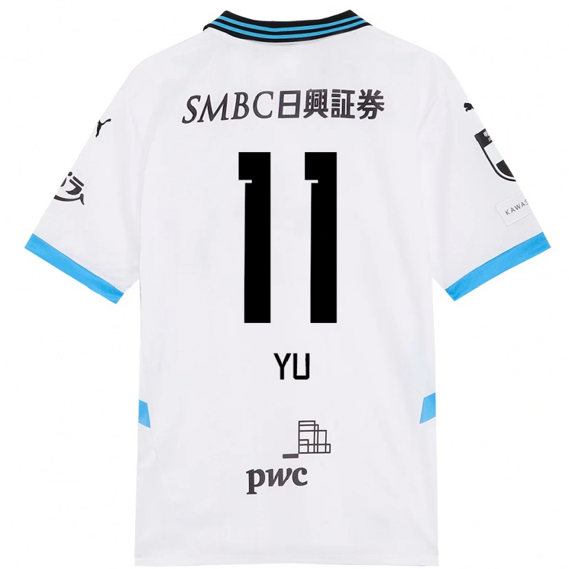 Danxen Kvinnor Yu Kobayashi #11 Vit Himmelsblå Bortatröja Matchtröjor 2025/26 Tröjor T-Tröja
