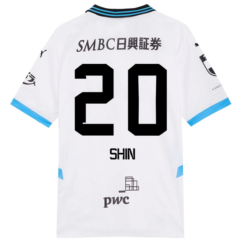 Danxen Kvinnor Shin Yamada #20 Vit Himmelsblå Bortatröja Matchtröjor 2025/26 Tröjor T-Tröja