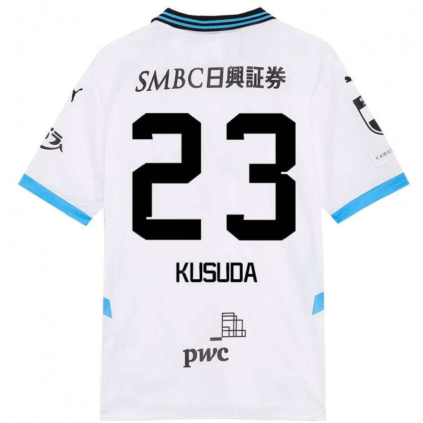 Danxen Kvinnor Haruki Kusuda #23 Vit Himmelsblå Bortatröja Matchtröjor 2025/26 Tröjor T-Tröja