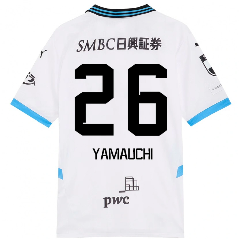 Danxen Kvinnor Hinata Yamauchi #26 Vit Himmelsblå Bortatröja Matchtröjor 2025/26 Tröjor T-Tröja