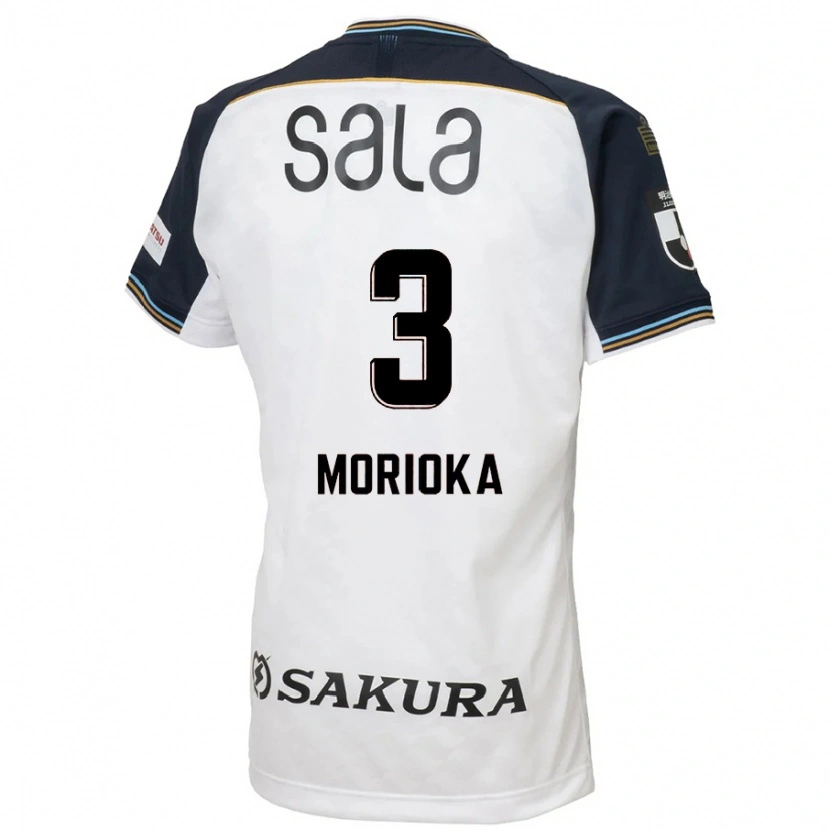 Danxen Kvinnor Riku Morioka #3 Vit Svart Bortatröja Matchtröjor 2025/26 Tröjor T-Tröja