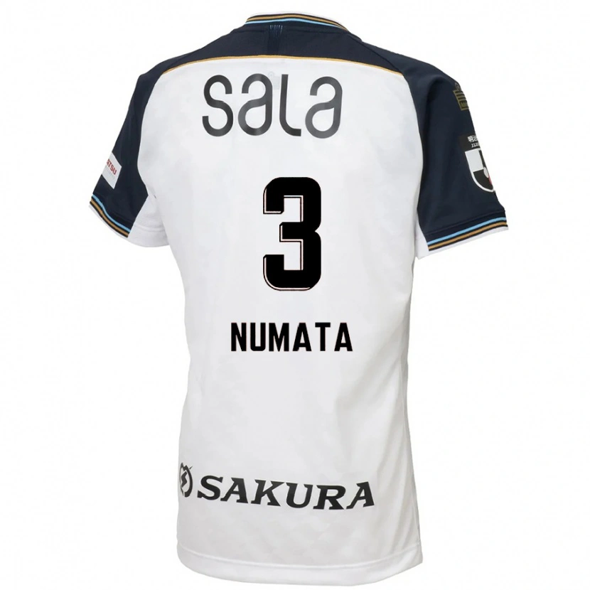 Danxen Kvinnor Taiki Numata #3 Vit Svart Bortatröja Matchtröjor 2025/26 Tröjor T-Tröja