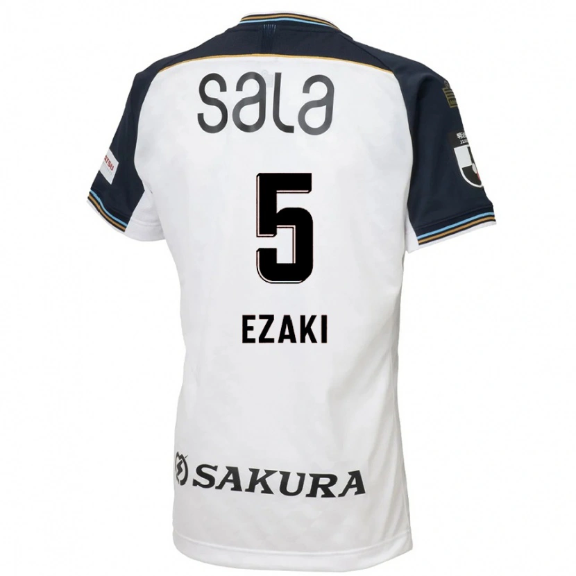 Danxen Kvinnor Takuro Ezaki #5 Vit Svart Bortatröja Matchtröjor 2025/26 Tröjor T-Tröja