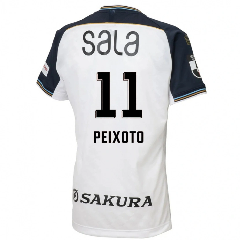 Danxen Kvinnor Matheus Peixoto #11 Vit Svart Bortatröja Matchtröjor 2025/26 Tröjor T-Tröja
