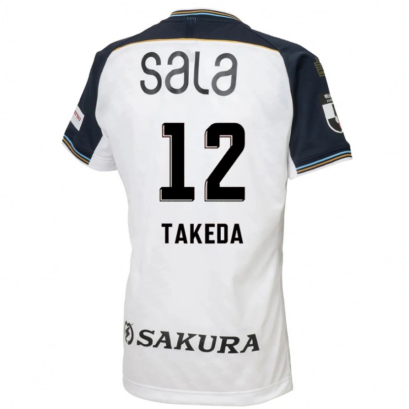Danxen Kvinnor Yusei Takeda #12 Vit Svart Bortatröja Matchtröjor 2025/26 Tröjor T-Tröja