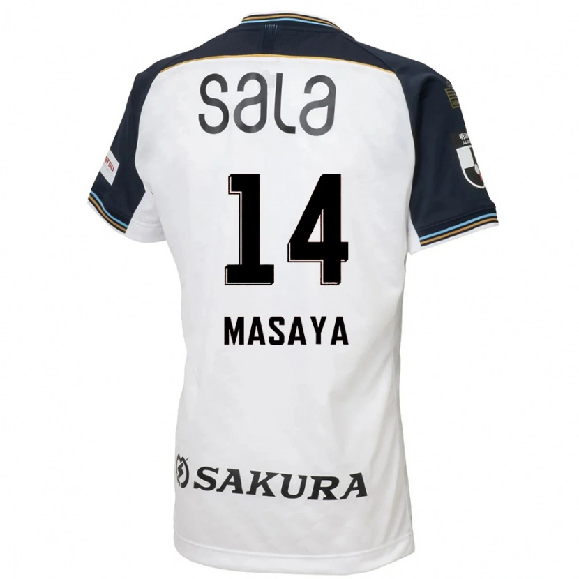 Danxen Kvinnor Masaya Matsumoto #14 Vit Svart Bortatröja Matchtröjor 2025/26 Tröjor T-Tröja
