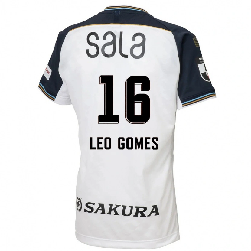 Danxen Kvinnor Léo Gomes #16 Vit Svart Bortatröja Matchtröjor 2025/26 Tröjor T-Tröja