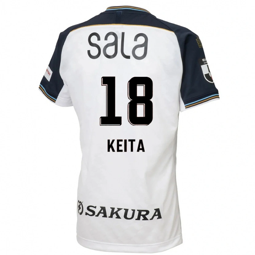 Danxen Kvinnor Keita Takahata #18 Vit Svart Bortatröja Matchtröjor 2025/26 Tröjor T-Tröja