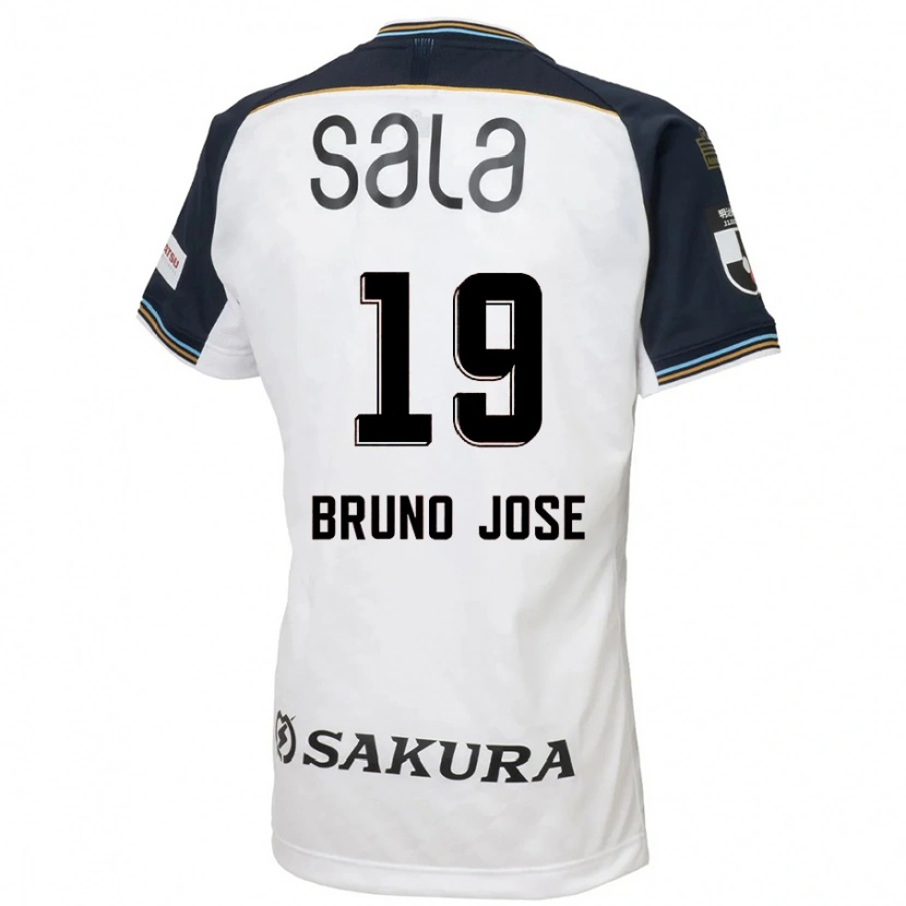 Danxen Kvinnor Bruno José #19 Vit Svart Bortatröja Matchtröjor 2025/26 Tröjor T-Tröja