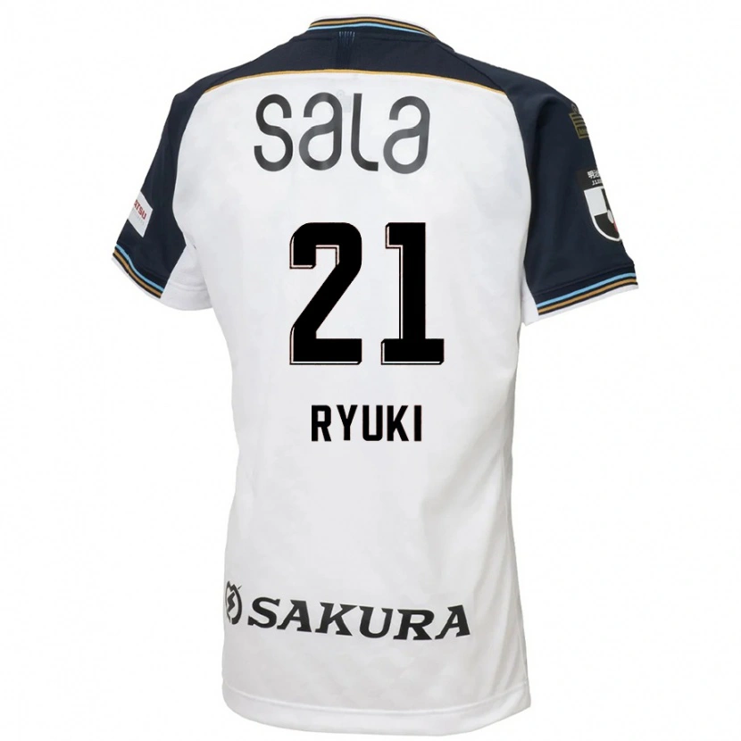 Danxen Kvinnor Ryuki Miura #21 Vit Svart Bortatröja Matchtröjor 2025/26 Tröjor T-Tröja