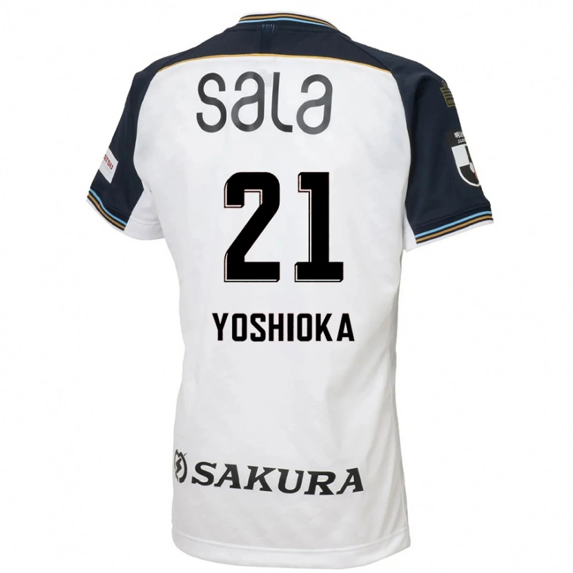 Danxen Kvinnor Kanta Yoshioka #21 Vit Svart Bortatröja Matchtröjor 2025/26 Tröjor T-Tröja