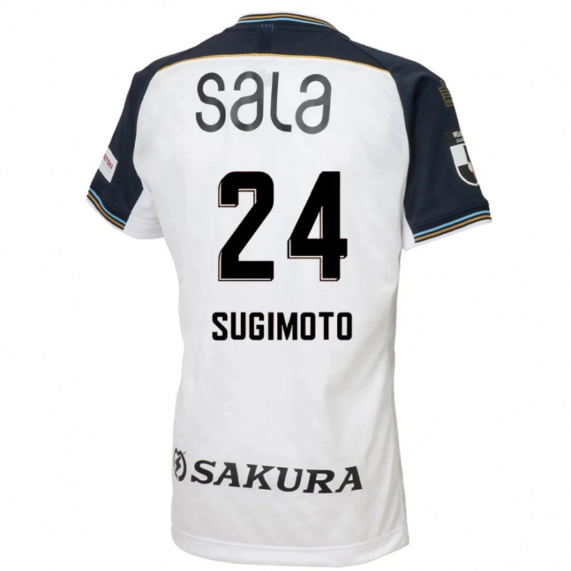 Danxen Kvinnor Mitsuki Sugimoto #24 Vit Svart Bortatröja Matchtröjor 2025/26 Tröjor T-Tröja