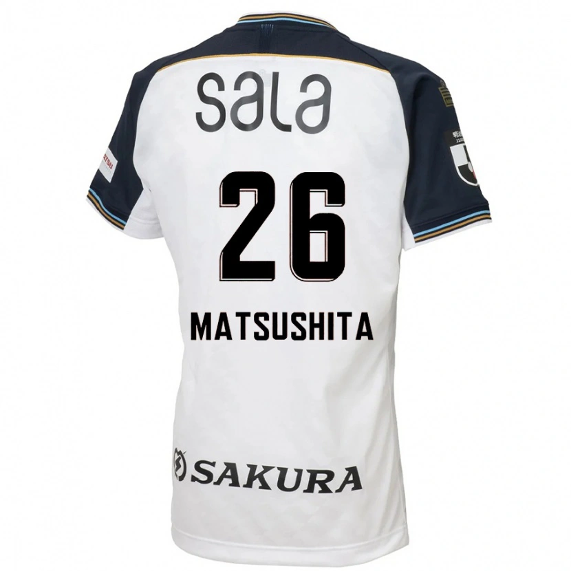 Danxen Kvinnor Sota Matsushita #26 Vit Svart Bortatröja Matchtröjor 2025/26 Tröjor T-Tröja