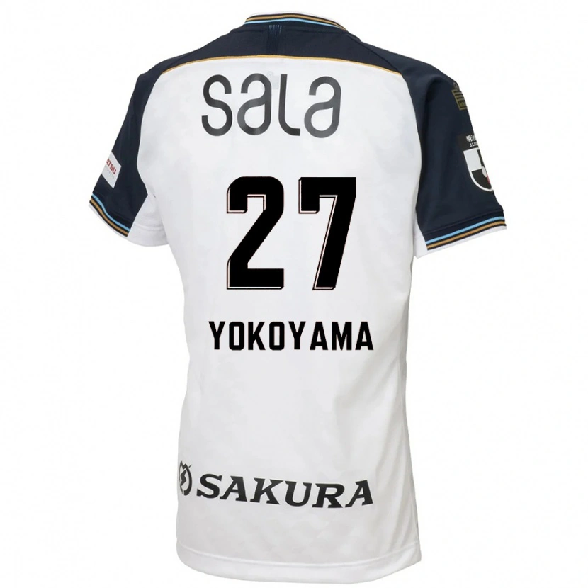 Danxen Kvinnor Kota Yokoyama #27 Vit Svart Bortatröja Matchtröjor 2025/26 Tröjor T-Tröja