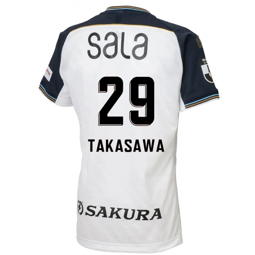 Danxen Kvinnor Kaito Takasawa #29 Vit Svart Bortatröja Matchtröjor 2025/26 Tröjor T-Tröja