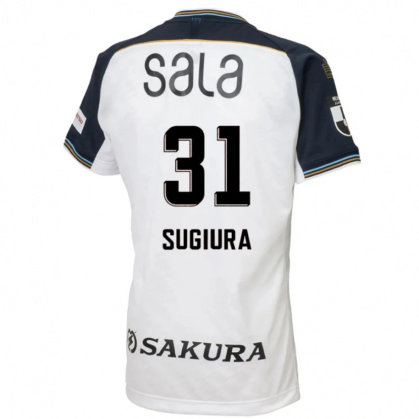 Danxen Kvinnor Rinnosuke Sugiura #31 Vit Svart Bortatröja Matchtröjor 2025/26 Tröjor T-Tröja