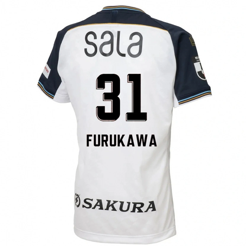Danxen Kvinnor Yosuke Furukawa #31 Vit Svart Bortatröja Matchtröjor 2025/26 Tröjor T-Tröja