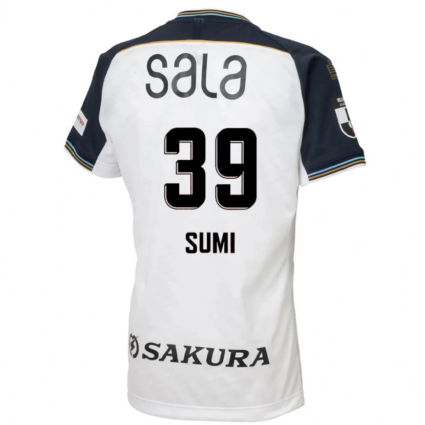 Danxen Kvinnor Koshiro Sumi #39 Vit Svart Bortatröja Matchtröjor 2025/26 Tröjor T-Tröja