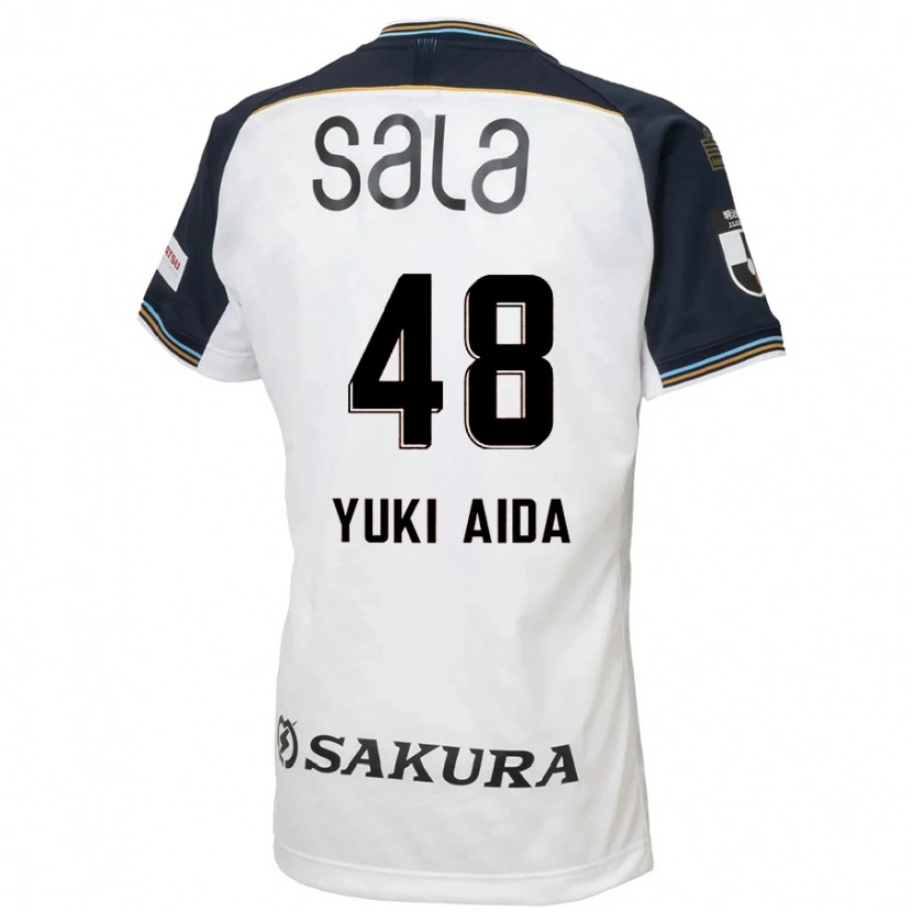 Danxen Kvinnor Yuki Aida #48 Vit Svart Bortatröja Matchtröjor 2025/26 Tröjor T-Tröja