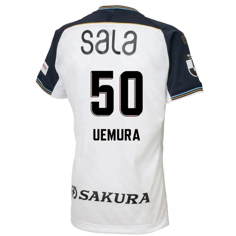 Danxen Kvinnor Hiroto Uemura #50 Vit Svart Bortatröja Matchtröjor 2025/26 Tröjor T-Tröja