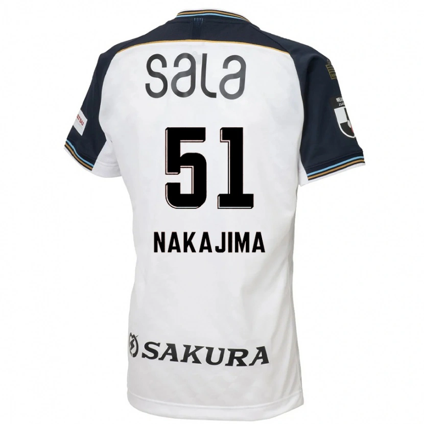 Danxen Kvinnor Keitaro Nakajima #51 Vit Svart Bortatröja Matchtröjor 2025/26 Tröjor T-Tröja