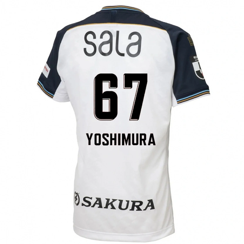 Danxen Kvinnor Ryusei Yoshimura #67 Vit Svart Bortatröja Matchtröjor 2025/26 Tröjor T-Tröja