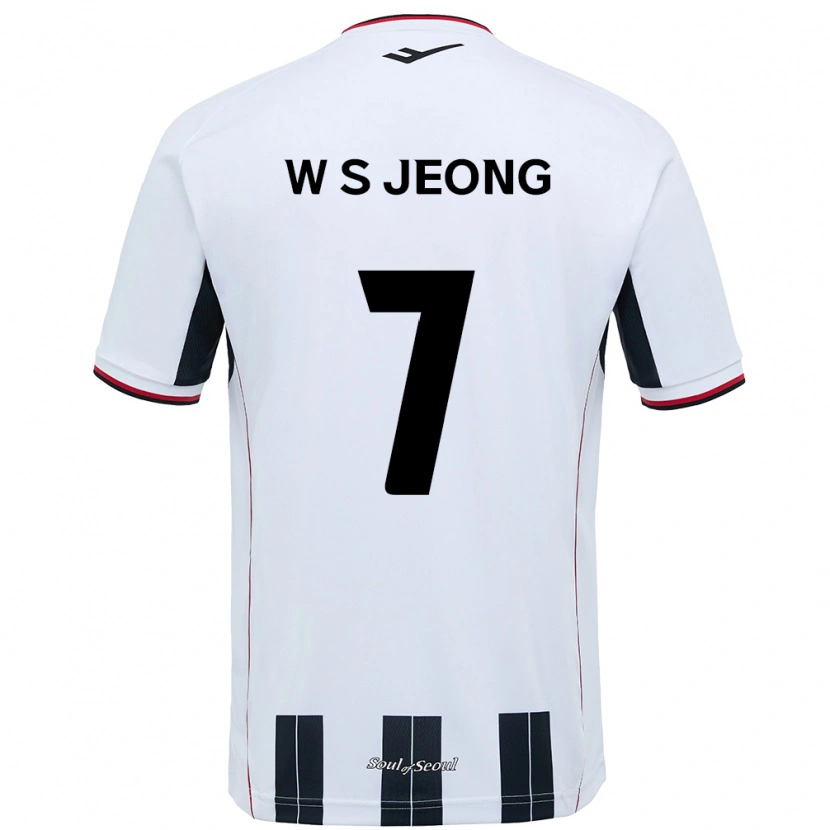 Danxen Kvinnor Seung-Won Jeong #7 Vit Svart Bortatröja Matchtröjor 2025/26 Tröjor T-Tröja