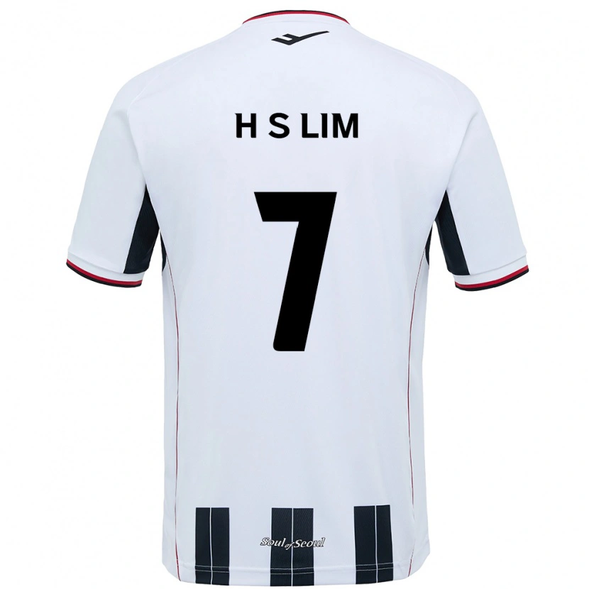 Danxen Kvinnor Sang-Hyub Lim #7 Vit Svart Bortatröja Matchtröjor 2025/26 Tröjor T-Tröja