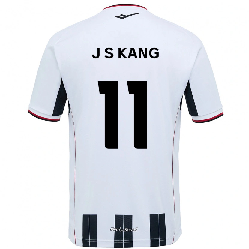 Danxen Kvinnor Seong-Jin Kang #11 Vit Svart Bortatröja Matchtröjor 2025/26 Tröjor T-Tröja