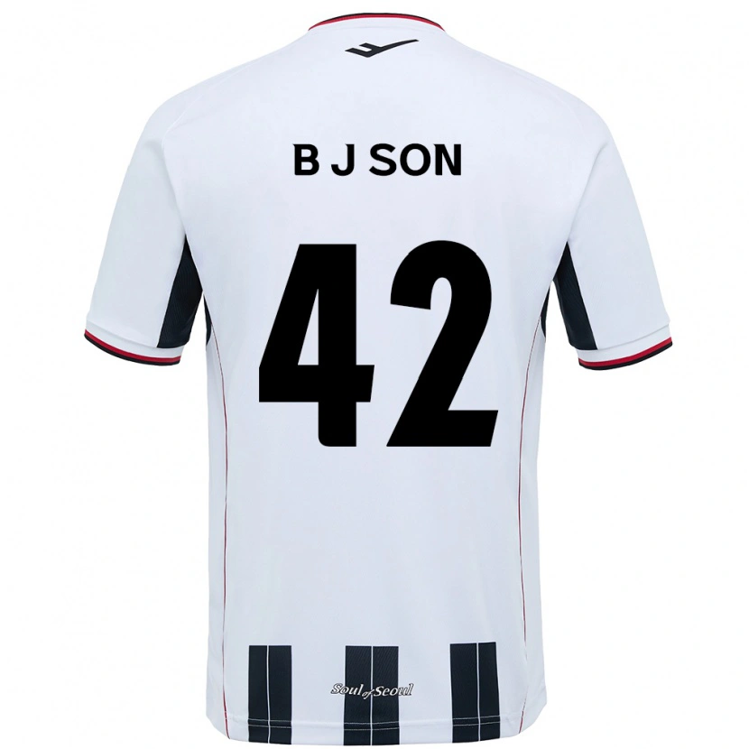 Danxen Kvinnor Jeong-Beom Son #42 Vit Svart Bortatröja Matchtröjor 2025/26 Tröjor T-Tröja