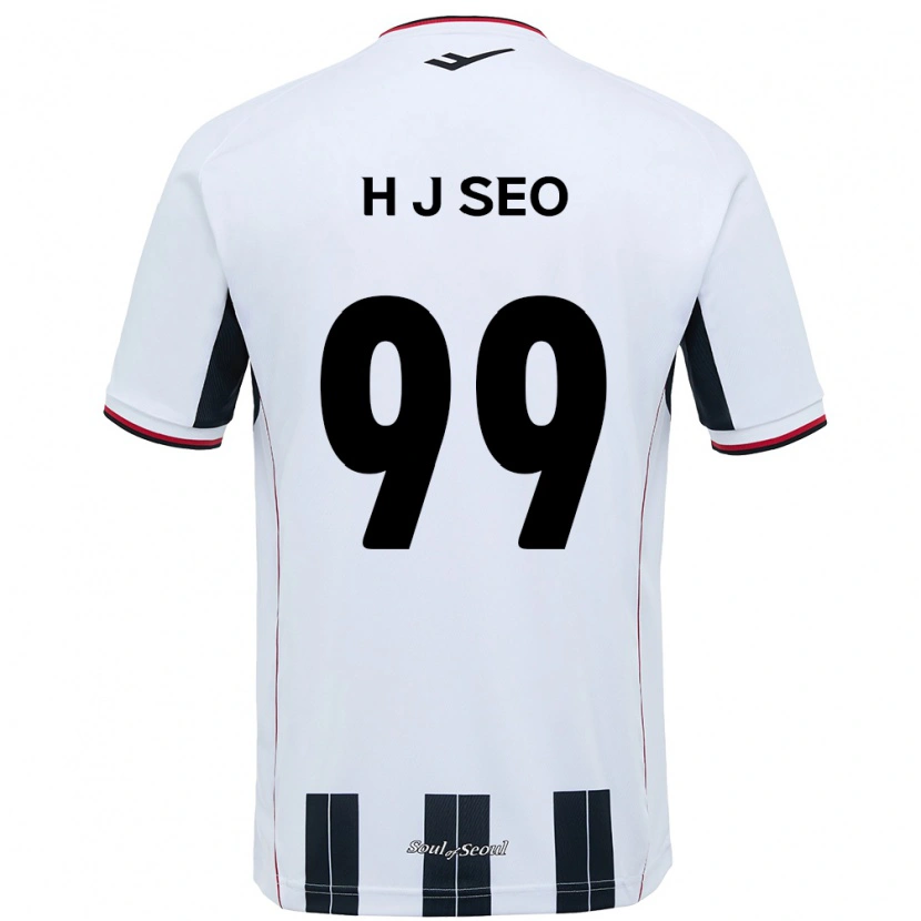 Danxen Kvinnor Ju-Hwan Seo #99 Vit Svart Bortatröja Matchtröjor 2025/26 Tröjor T-Tröja