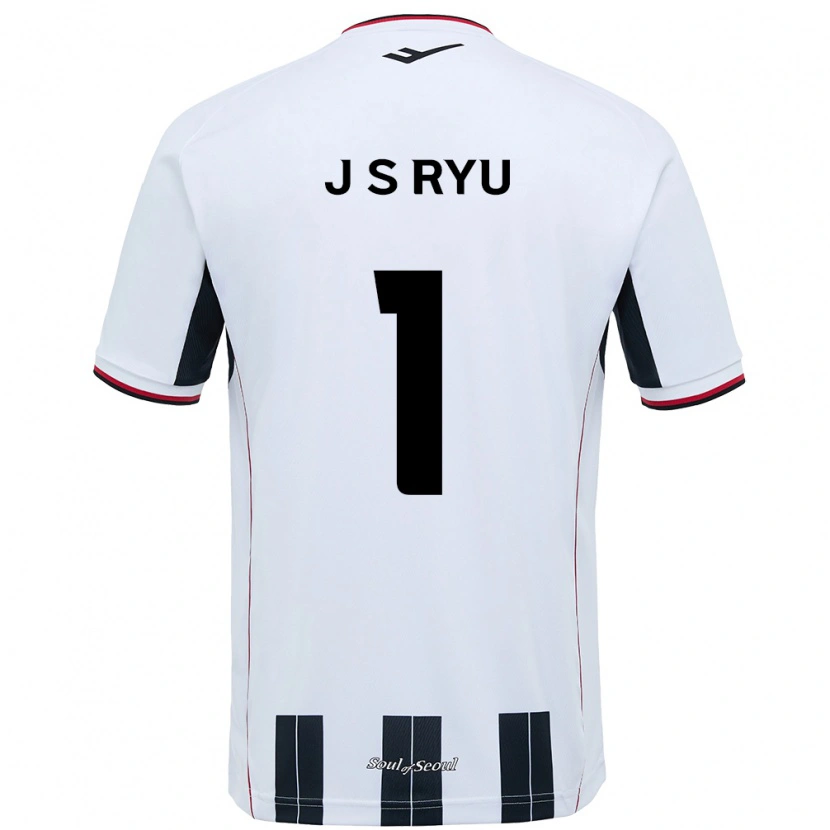 Danxen Kvinnor Ryu Ji-Soo #1 Vit Svart Bortatröja Matchtröjor 2025/26 Tröjor T-Tröja