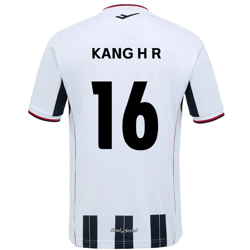 Danxen Kvinnor Kang Hye-Rim #16 Vit Svart Bortatröja Matchtröjor 2025/26 Tröjor T-Tröja