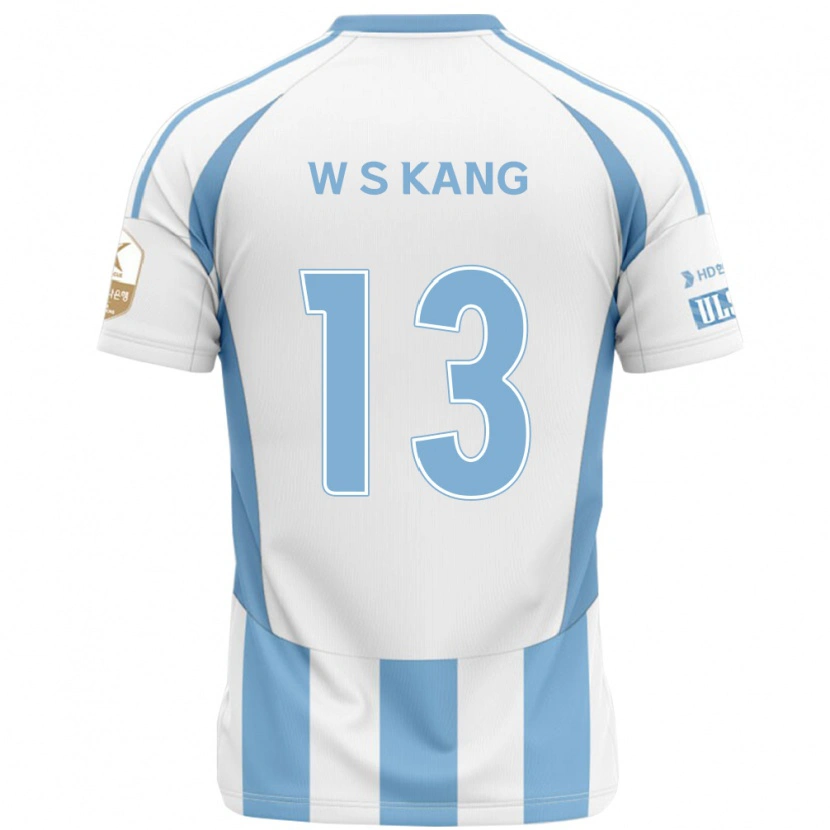 Danxen Kvinnor Sang-Woo Kang #13 Vit Himmelsblå Bortatröja Matchtröjor 2025/26 Tröjor T-Tröja