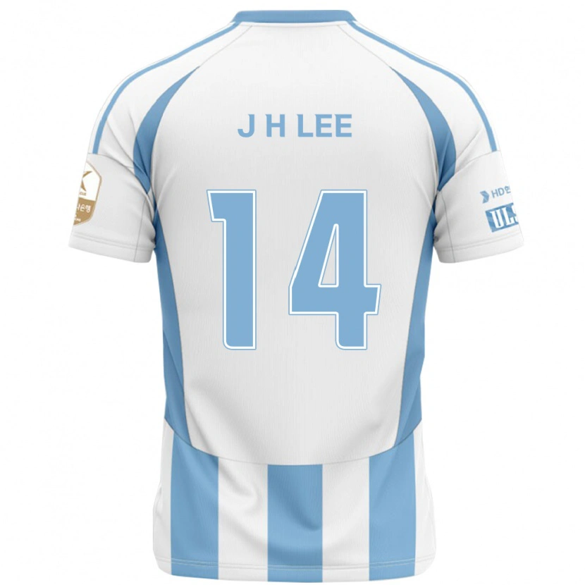 Danxen Kvinnor Jin-Hyun Lee #14 Vit Himmelsblå Bortatröja Matchtröjor 2025/26 Tröjor T-Tröja