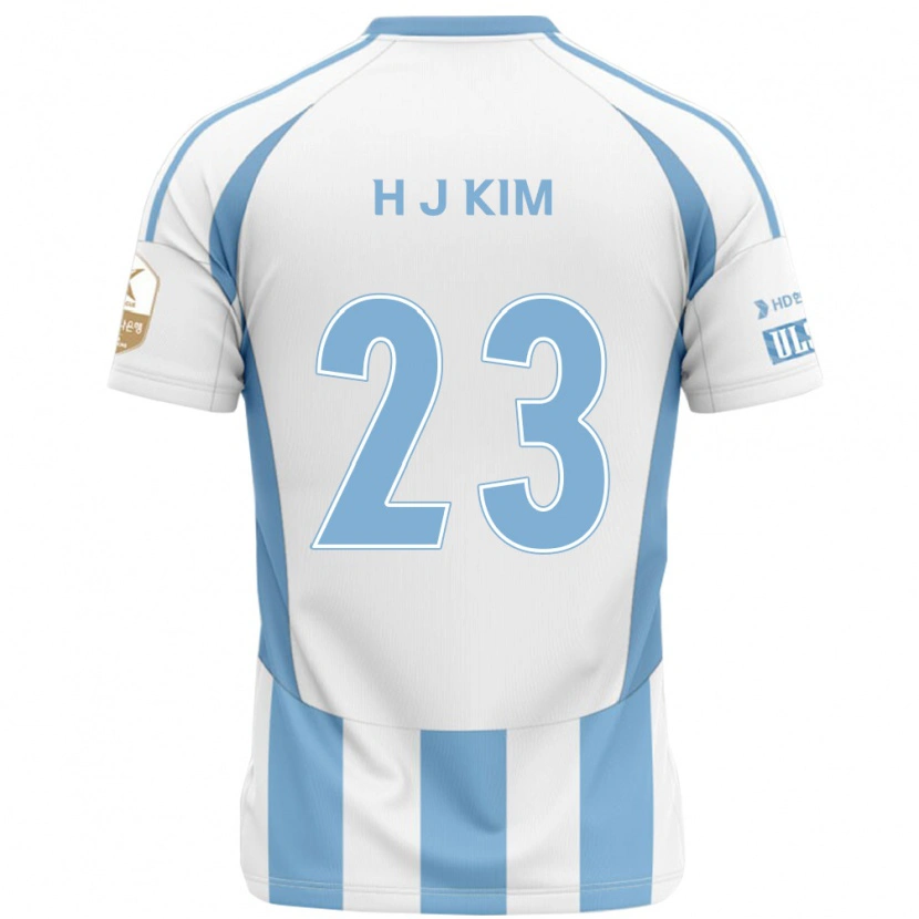 Danxen Kvinnor Ju-Hwan Kim #23 Vit Himmelsblå Bortatröja Matchtröjor 2025/26 Tröjor T-Tröja