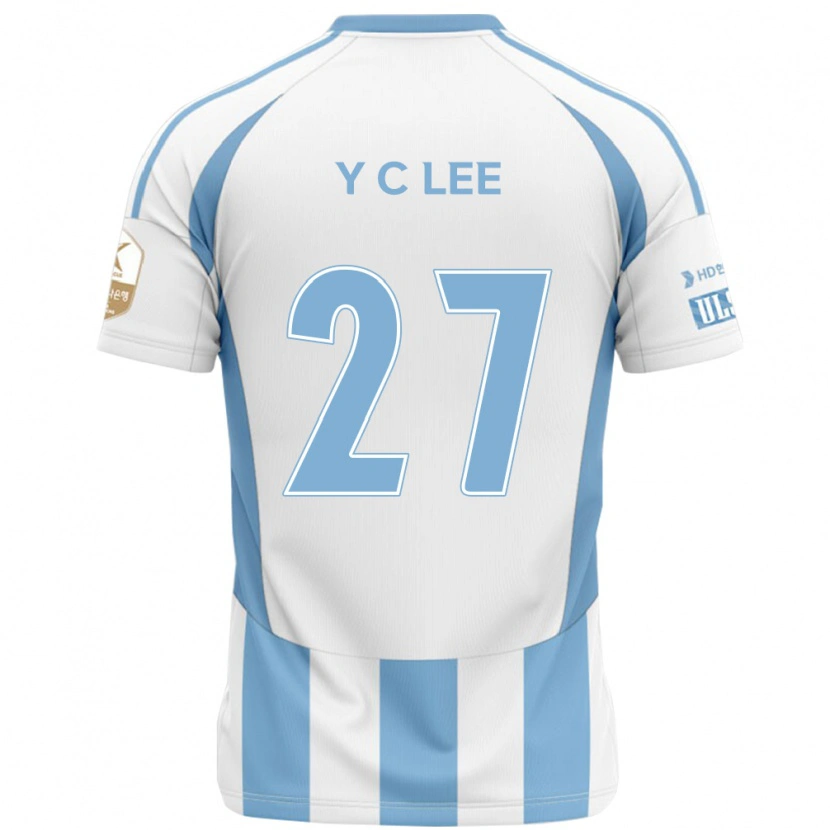 Danxen Kvinnor Chung-Yong Lee #27 Vit Himmelsblå Bortatröja Matchtröjor 2025/26 Tröjor T-Tröja