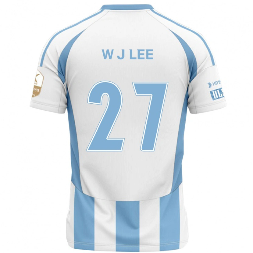Danxen Kvinnor Ji-Woo Lee #27 Vit Himmelsblå Bortatröja Matchtröjor 2025/26 Tröjor T-Tröja