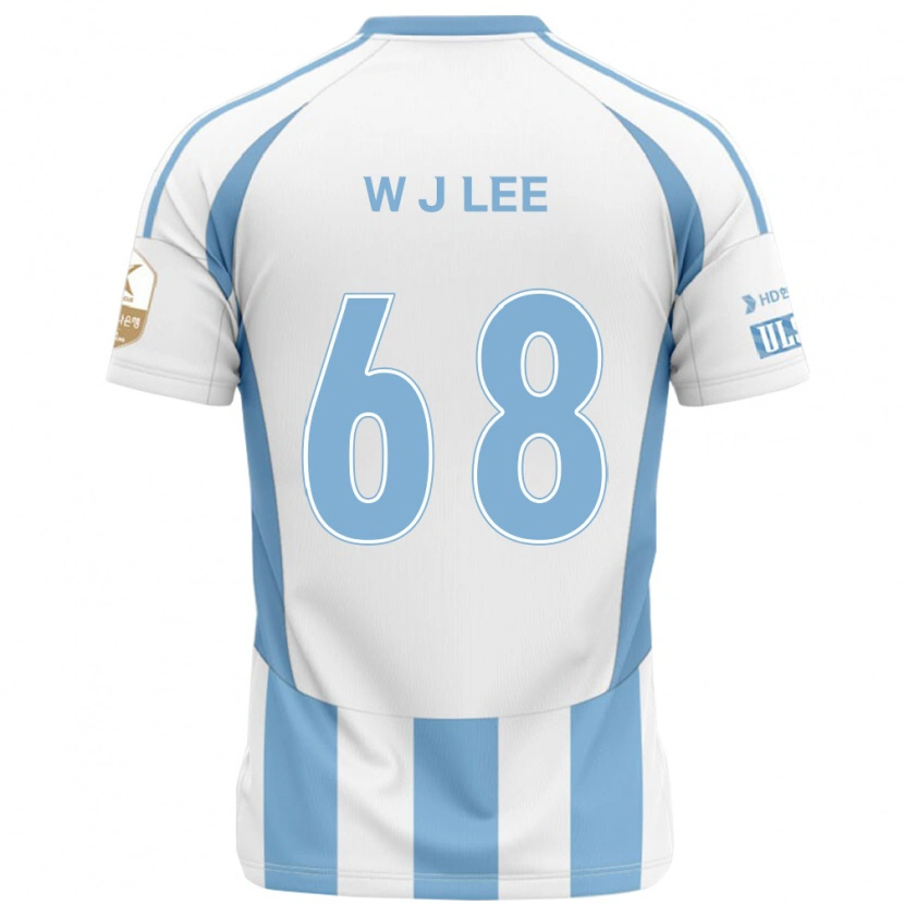 Danxen Kvinnor Jae-Wook Lee #68 Vit Himmelsblå Bortatröja Matchtröjor 2025/26 Tröjor T-Tröja