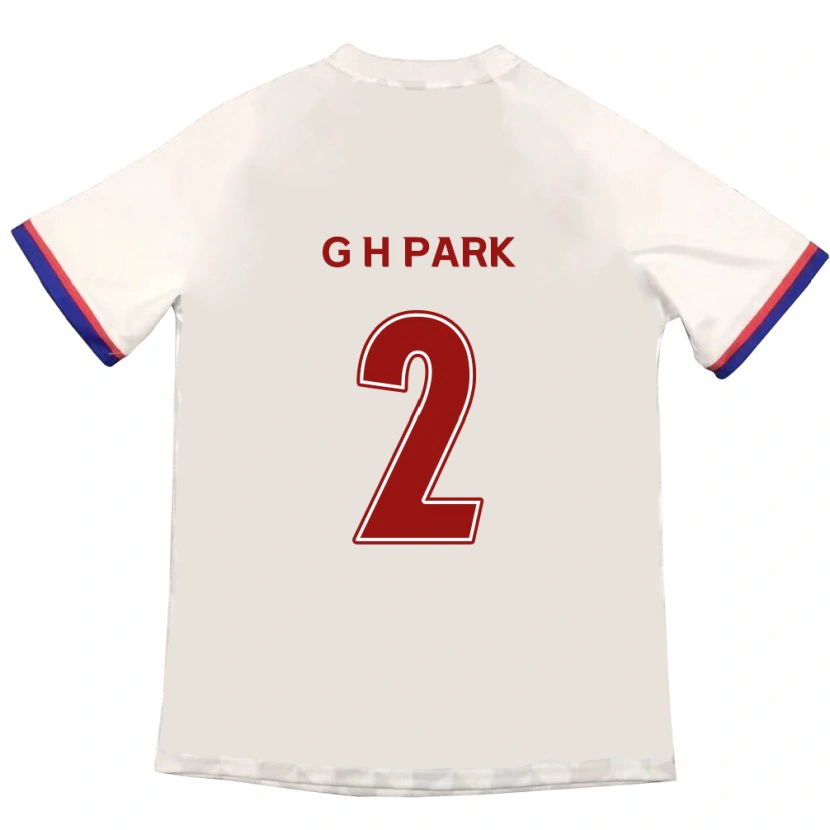 Danxen Kvinnor Hyo-Geun Park #2 Off-White Röd Bortatröja Matchtröjor 2025/26 Tröjor T-Tröja