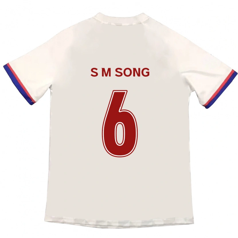 Danxen Kvinnor Min-Seob Song #6 Off-White Röd Bortatröja Matchtröjor 2025/26 Tröjor T-Tröja