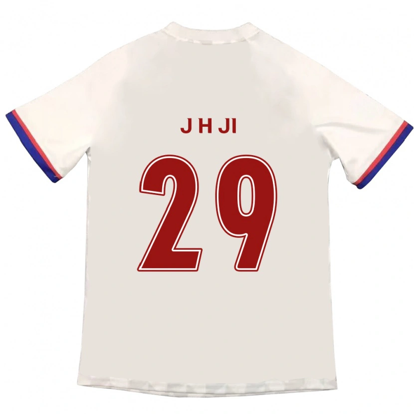 Danxen Kvinnor Jung-Hoon Ji #29 Off-White Röd Bortatröja Matchtröjor 2025/26 Tröjor T-Tröja