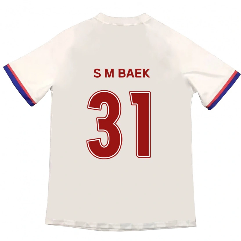 Danxen Kvinnor Seung-Min Baek #31 Off-White Röd Bortatröja Matchtröjor 2025/26 Tröjor T-Tröja
