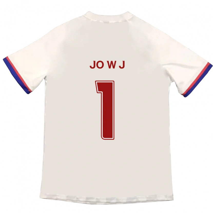 Danxen Kvinnor Jo Woo-Jang #1 Off-White Röd Bortatröja Matchtröjor 2025/26 Tröjor T-Tröja